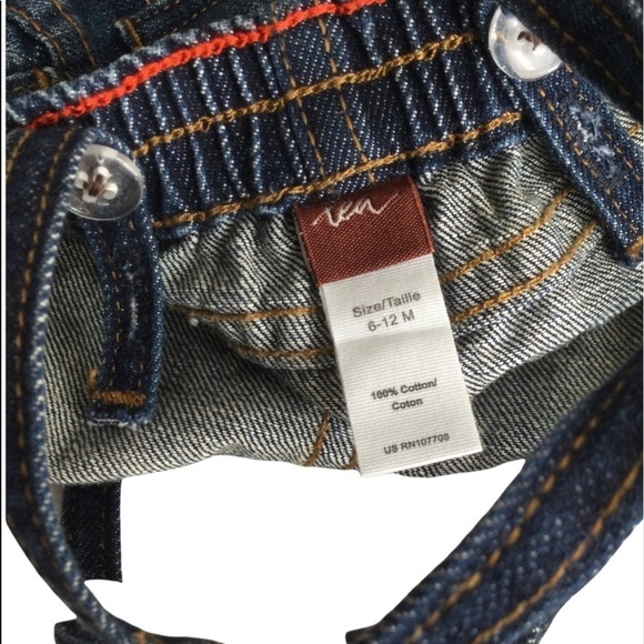 #08 Tea Collection Girls Denim Overall Dress - Picture 5 of 8